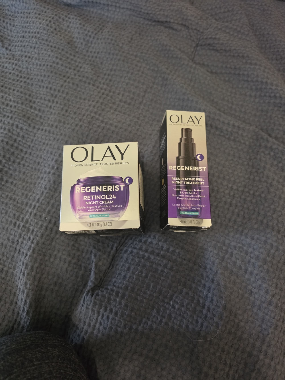 Olay Regenerist Retinol24 Night Cream And Peel Night Treatment – Purple